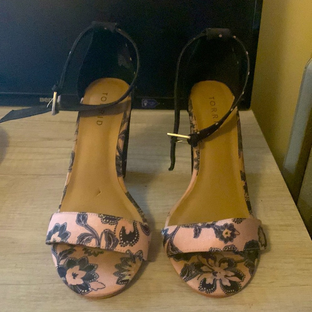 Adorable torrid block heels with ankle strap